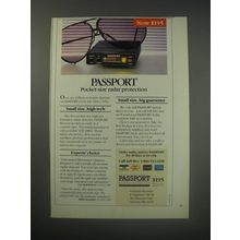1990 Passport Radar Ad - Passport pocket-size radar protection