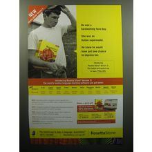 2007 Rosetta Stone Software Ad - He was a hardworking farm boy