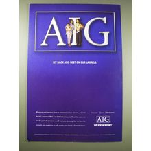 2005 AIG Financial Ad - AIG Sit back and rest on our Laurels