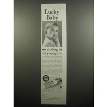 1933 Vaseline Borated Ad - Lucky baby no chafing in his young life