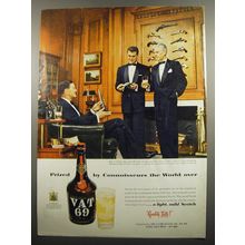 1955 Vat 69 Scotch Ad - Prized by Connoisseurs the World Over