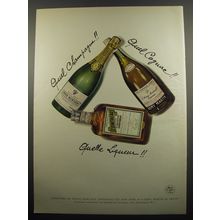 1955 Piper-Heidsieck Champagne, Remy Martin Cognac, Cointreau Advertisement