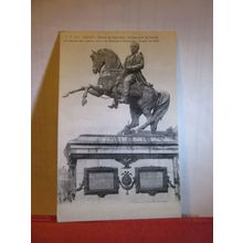 NAPOLEON'S STATUE, ROUEN, France antique unused postcard =