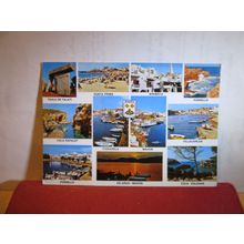 multiview, MENORCA, SPAIN used postcard 11 views =