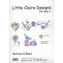 Little Claire. Buttons & Bows Stamp Set. Stamping Cardmaking Scrapbooking Crafts