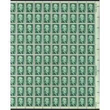 Thomas Jefferson Sheet of 100 - 1 Cent Postage Stamps Scott 1278