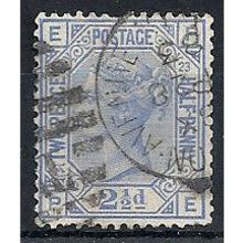 1881 SG157 2 1/2d Blue Plate 23 Good/Fine Used Check Letters "PE".