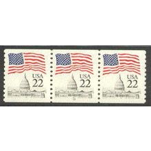 2115av 22c U.S. Flag Fine MNH PNC 12/3 V0169