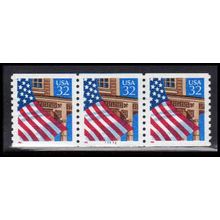 2913v 32c U.S. Flag Over Porch Very Fine MNH LGG PNC 11111/3 PA3475