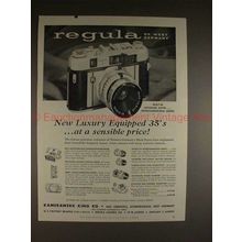 1957 Regula Camera Ad - Luxury 35's at Sensible Price!!