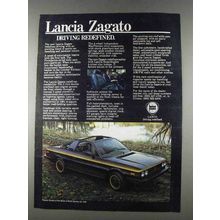 1980 Lancia Zagato Car Ad - Driving Redefined