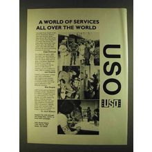 1980 USO United Service Organizations Ad - All Over
