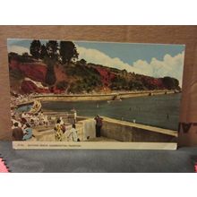 BATHING BEACH, GOODRINGTON, PAIGNTON, DEVON, used postcard by H Barton 1959 pm #