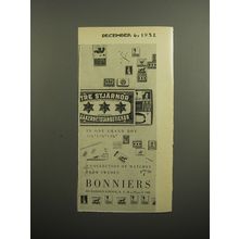 1952 Bonniers Matches From Sweden Ad - In One Grand Box