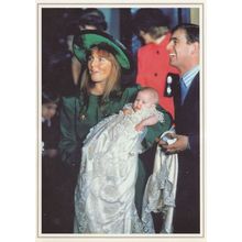 Princess Beatrice Royal Christening in 1988 Royalty Postcard