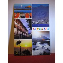 multiview, TENERIFE, CANARY ISLANDS, SPAIN used postcard 2001 pm #