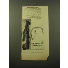 1960 Mark Cross Billfold Ad - Card Cache