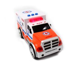 3-in-1 Emergency Vehicle Toy PlaySet For Kids (Fire Truck, Police Car, Ambula...