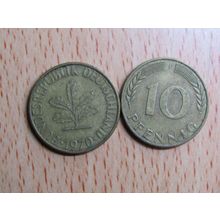 1970f 10 Pfennig Germany Coin