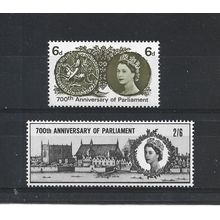 GB.700th Anniv of Simon de Montfort's Parliament set of 2.Mounted Mint.Jul25b