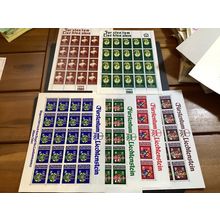 ICOLLECTZONE Liechtenstein Mint sheets 685-6, 704-707 XF NH COL577)