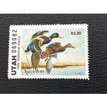 ICOLLECTZONE US Utah 1988 Duck Hunting Stamp UT3