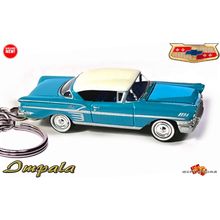 RARE KEYCHAIN 58 BLUE CHEVY BELAIR IMPALA CUSTOM Ltd Ed.
