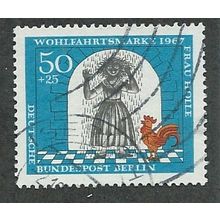 BERLIN -1967 50pf+25 'HUMANITARIAN RELEIF FUNDS' FINE USED (EBID44-714)