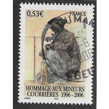 FRA 2006 (53c) '100TH ANN OF COURRIERES MINE DISASTER' FINE USED (EBID56-111)
