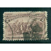 Used 231 2c Landing of Columbus Almost Very Fine T1521