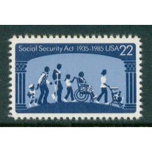 2153 22c Social Security Act Fine MNH MA2013