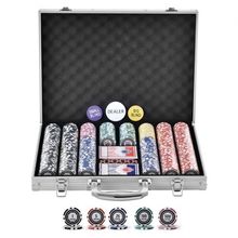 Poker Chip Set, 500-Piece Poker Set, Complete Poker Playing Game Set with Al...