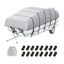Pontoon Boat Cover, 19'-20' Waterproof Trailerable Pontoon Cover, 800D Marin...