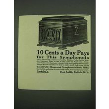 1918 Larkin Symphonola Ad - 10 Cents a Day Pays For