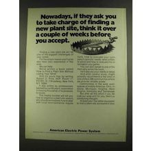 1972 American Electric Power System Ad - Take Charge