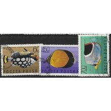 1967 3 different values - fine used (o) - FISH