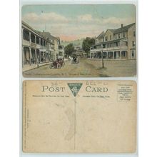 New York Griffin Corners-in-the-Catskills Unpaved Road Horse and Wagon Old~162