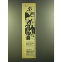 1964 Deinhard Bernkasteller Green Label Wine Ad - Dine with Deinhard