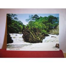 FALLS OF LENY, CALLANDER, STIRLING, unused postcard 'Hail Caledonia' date 1988 =
