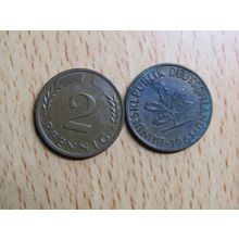 1961j 2 Pfennig Germany Coin