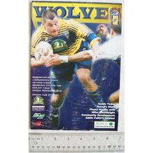 1999 programme Warrington Wolves v. Huddersfield Giants