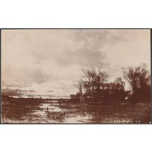 Carl Heffner - Landscape, Evening, 1905 - Photochrom RP Postcard