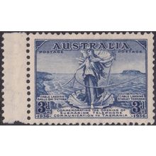 Australia 1936 3d Cable with Coloured Spot Between N and E of Submarine MH