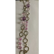 34" Pink and Purple Crystal Necklace 3507