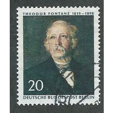 BERLIN -1970 20pf 'THEODOR FONTANE' FINE USED (EBID49-667)