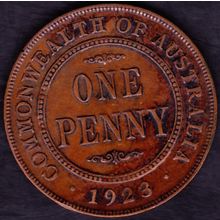 1923 Australia 1 Penny coin