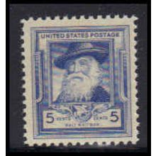 867 5c Walt Whitman Fine MNH KA2805