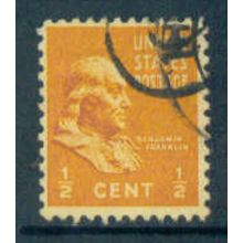 Used 803 1/2c Benjamin Franklin Fine NA1513