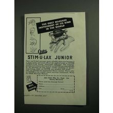 1950 Oster Stim-u-Lax Junior Ad - Only Massage Instrument of Its Kind