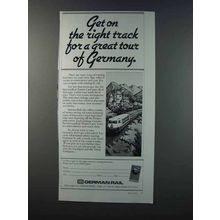 1981 German Rail Ad - Get On The Right Track
